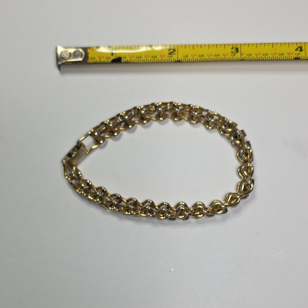 Elegant Gold Bracelet with Multicolor Stones - Picture 9 of 9